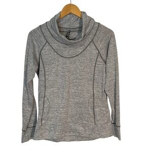 Kuhl Lea Grey Cowl Neck Pullover Long Sleeve Thumb‎ Hole Top Womens Small